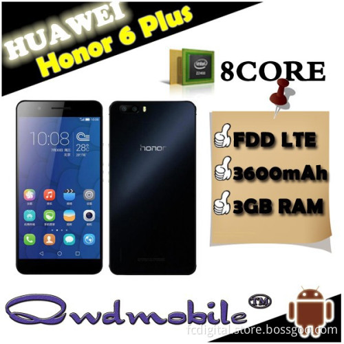 HUAWEI HONOR 6 PLUS 3G RAM 16G ROM Hisilicon Kirin 925 Octa Core 5.5 Inch FHD Screen Android 4G LTE Smartphone